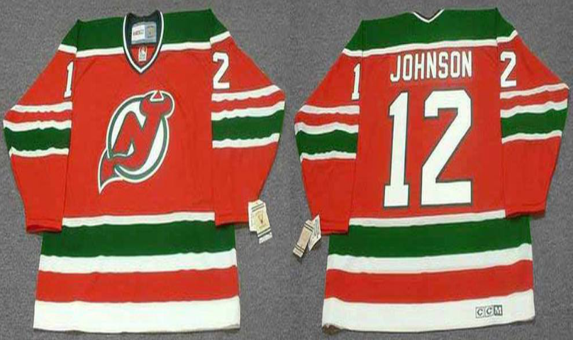 2019 Men New Jersey Devils 12 Johnson red CCM NHL jerseys